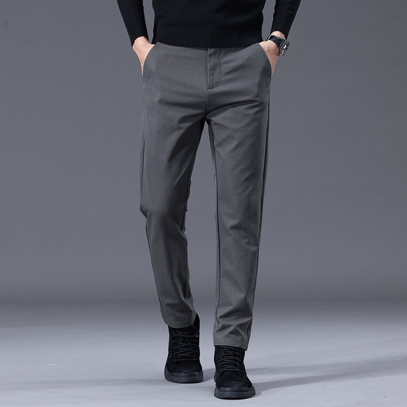Herren entspannte Slim-Fit Hose mit praktischen Eingrifftaschen Drune