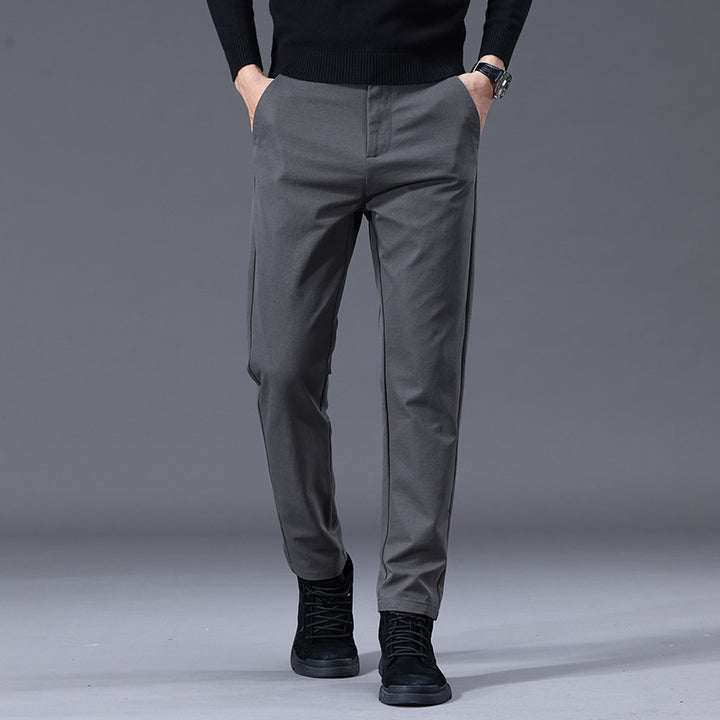Herren entspannte Slim-Fit Hose mit praktischen Eingrifftaschen Drune