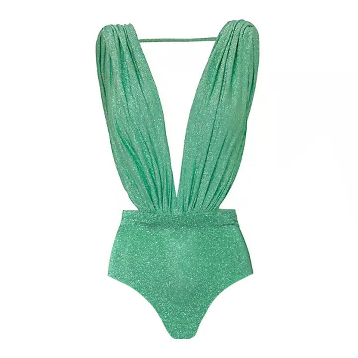 Damen eleganter Cut-Out Einteiler Badeanzug Drune