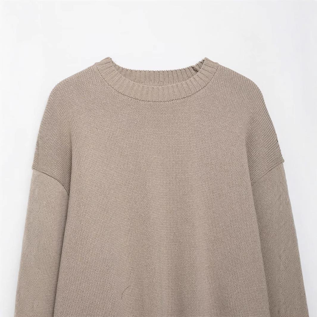 Damen gemütlicher Strickpullover Drune