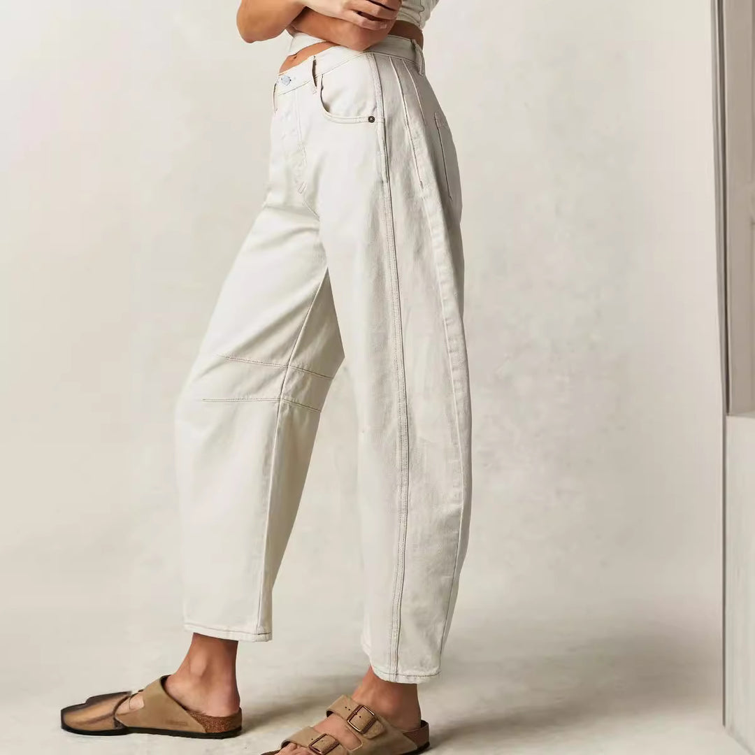 Damen Baggy-Jeans im Modernen Stil Drune