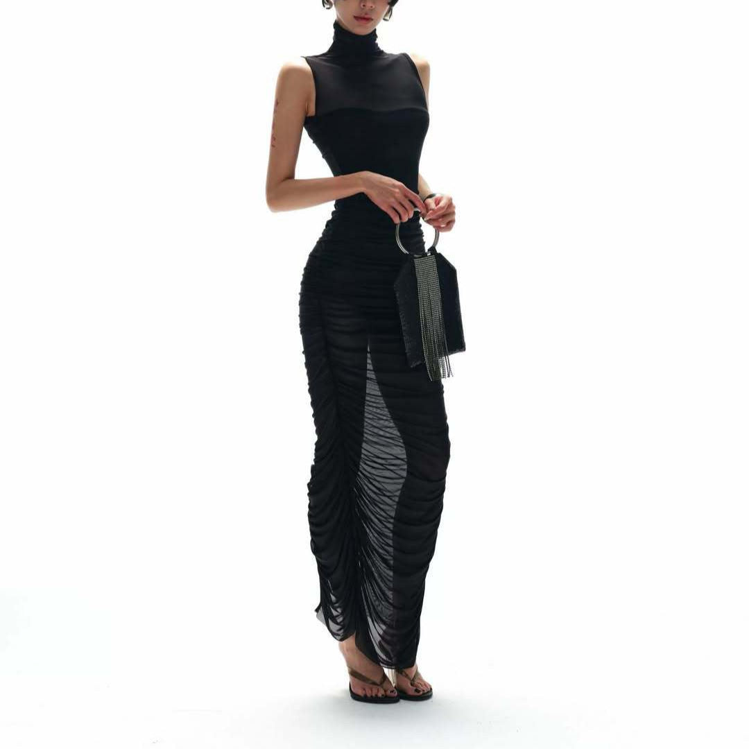 Damen Elegantes Abendkleid mit raffinierten Drapierungsdetails Drune