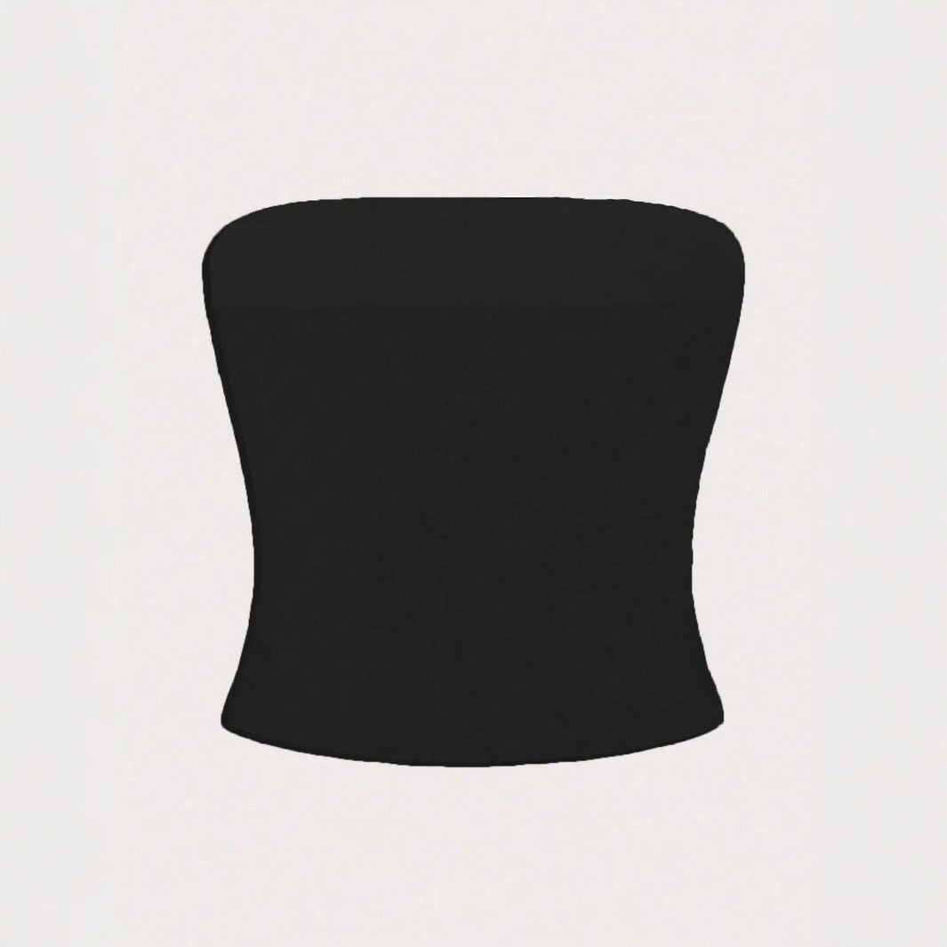 Damen Bandeau-Top mit floralem Design Drune