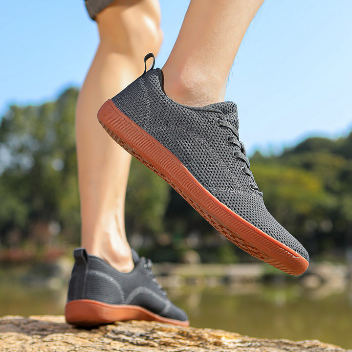 Damen nan federleichter Strick-Sneaker mit nahtlosem Maschenobermaterial, luftdurchlässiger Struktur und flexibler Mikrozellen-Laufsohle Drune