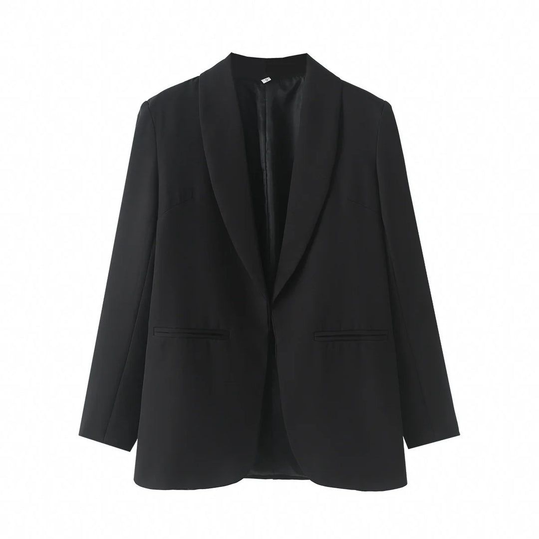 Damen eleganter Blazer mit modernem Schnitt und praktischen Taschen Drune