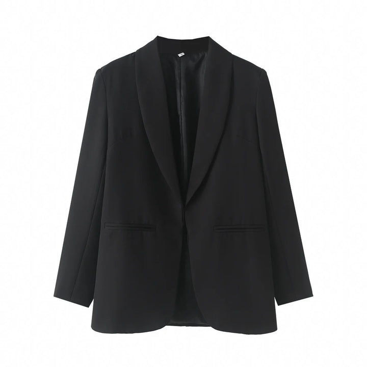Damen eleganter Blazer mit modernem Schnitt und praktischen Taschen Drune