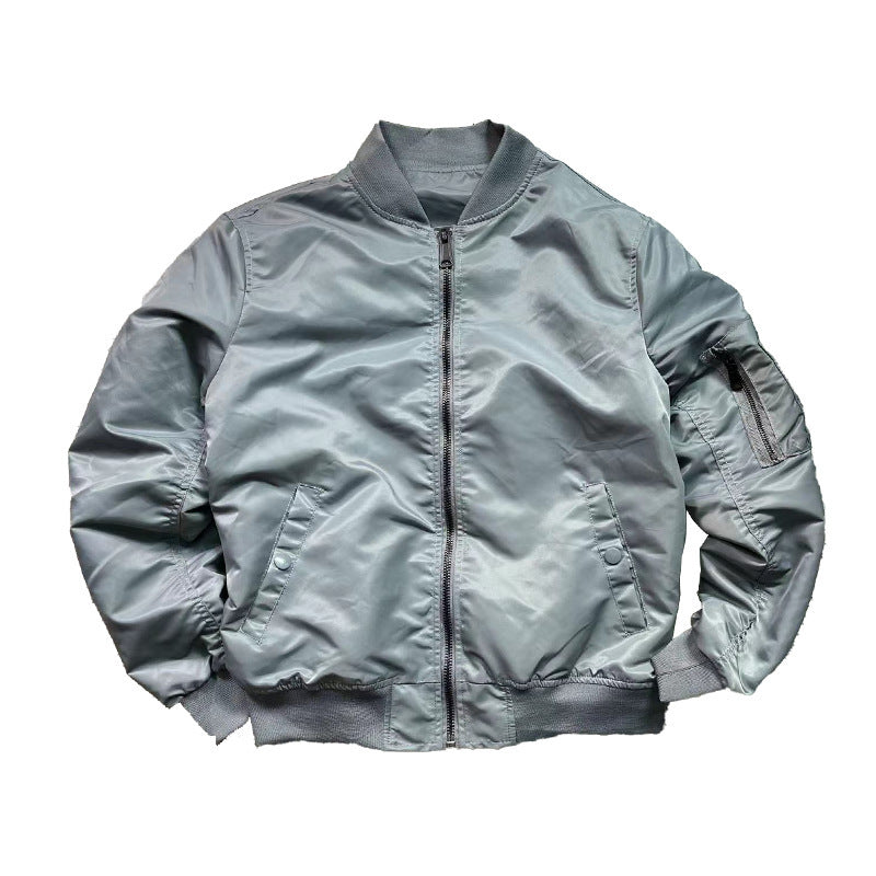Herren nan Flight-Bomberjacke mit Utility-Ärmeltasche, wind- und wasserabweisendem Nylon sowie geripptem Saum Drune