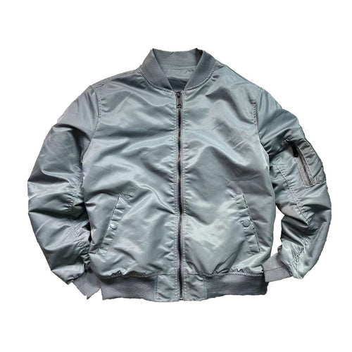 Herren nan urbaner Nylon-Bomber mit schlanker Silhouette, Ärmeltasche und windabweisender Außenhülle Drune