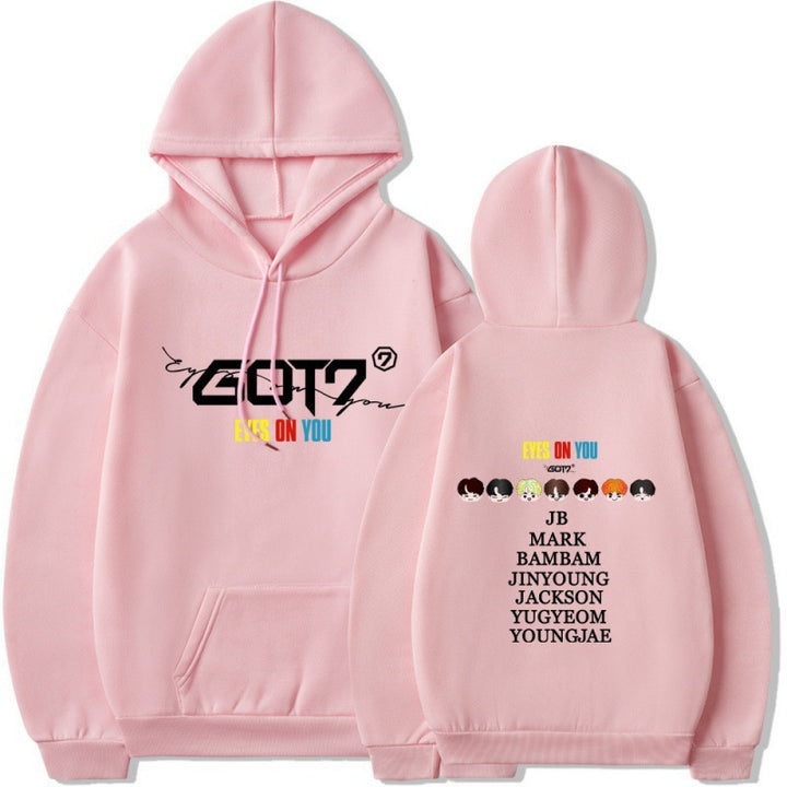 Damen Kapuzensweater mit einzigartigem GOT7 Design und bequemer Passform Drune