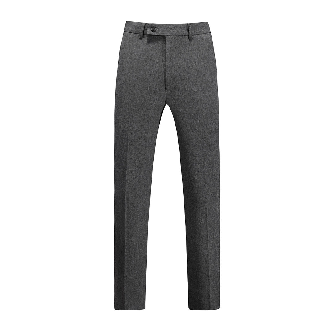 Herren elegante Anzughose mit schmalem Schnitt und feiner Struktur Drune