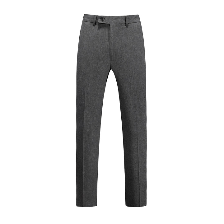 Herren elegante Anzughose mit schmalem Schnitt und feiner Struktur Drune