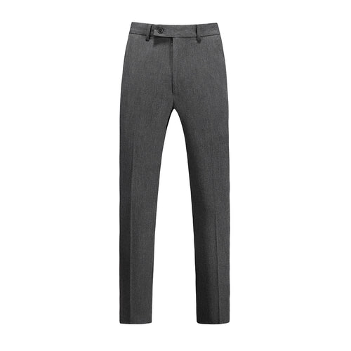 Herren elegante Anzughose mit schmalem Schnitt und feiner Struktur Drune