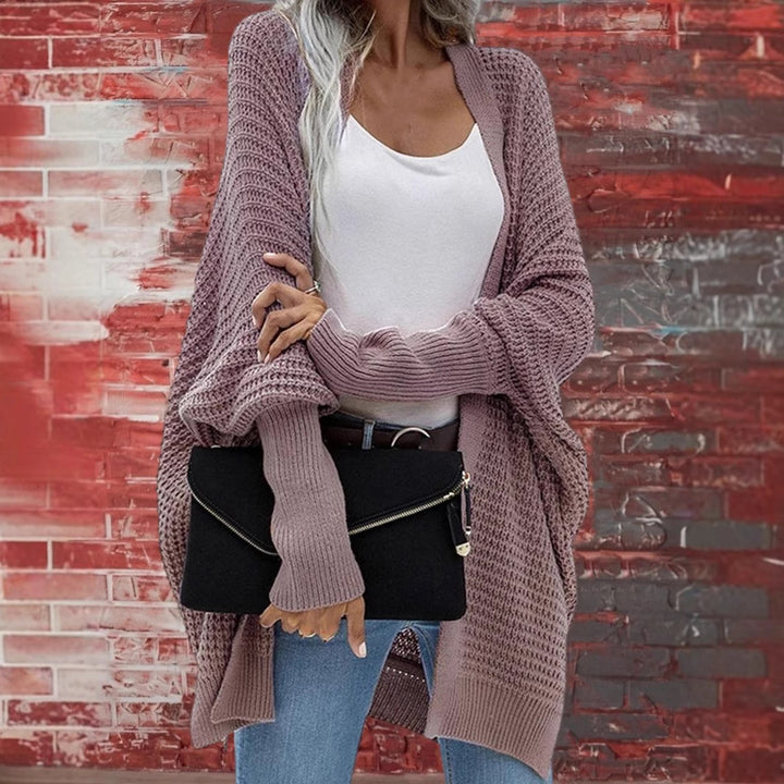 Damen Grobstrick Cardigan im lässigen Design mit weitem Schnitt und feiner Struktur Drune