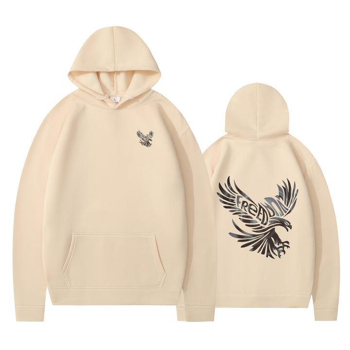 Damen Kapuzenpullover mit ikonischem Adlerdesign und weichem Innenfutter Drune