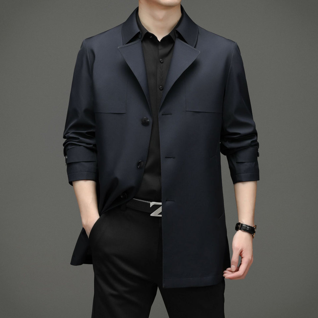 Herren modische Übergangsjacke mit klassischem Schnitt und praktischen Taschen Drune