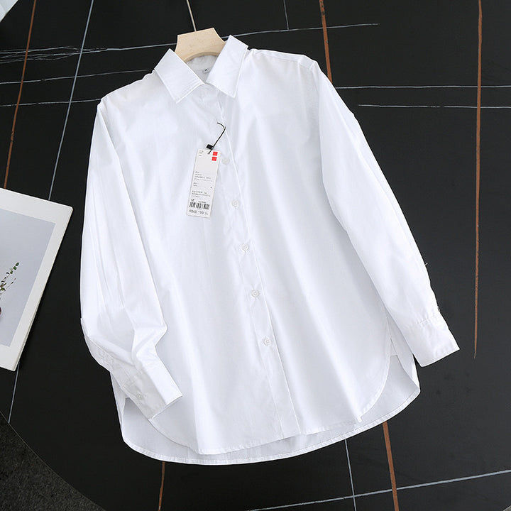 Damen Elegante und luftige Bluse mit modernem Kragen Drune