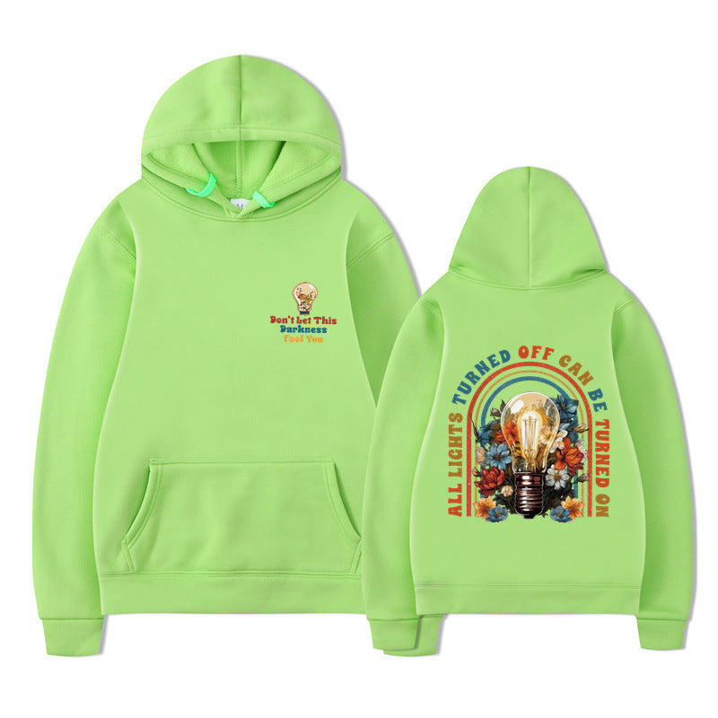 Damen Kapuzenpullover mit buntem Motiv und entspannter Passform Drune