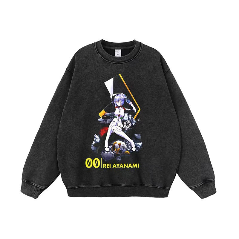 Damen Sweatshirt mit einzigartigem Anime-Motiv und lässigem Schnitt Drune