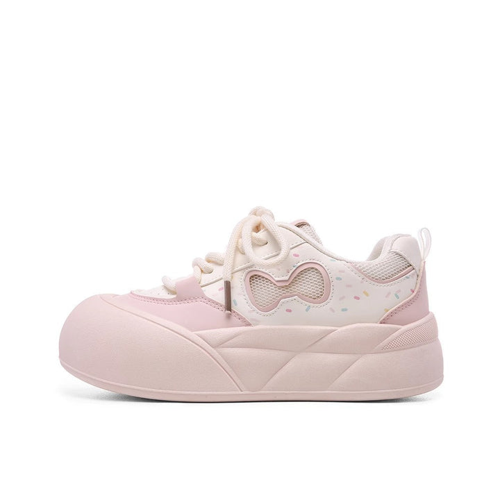 Damen Sportliche Sneakers mit dicker, flexibel dämpfender Sohle Drune
