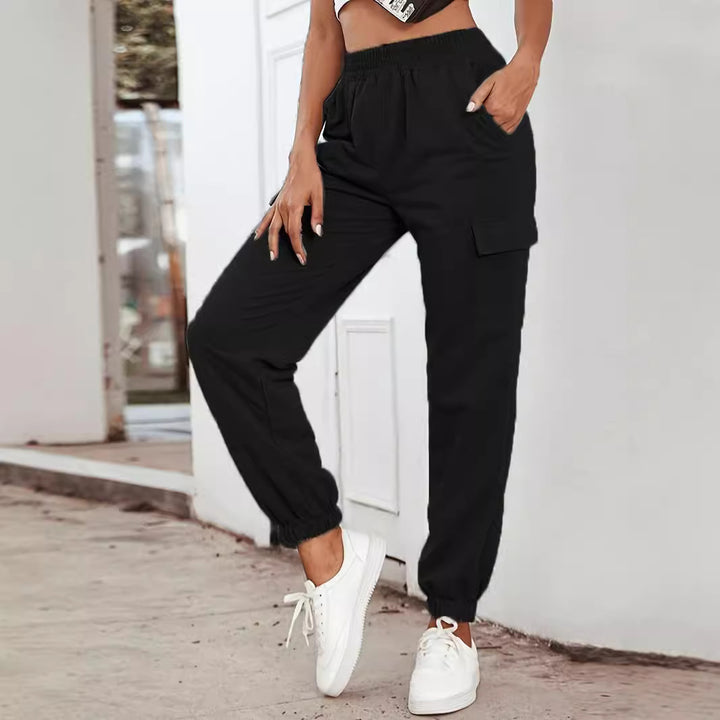 Damen Cargo-Hose mit elastischem Bund und praktischen Taschen Drune