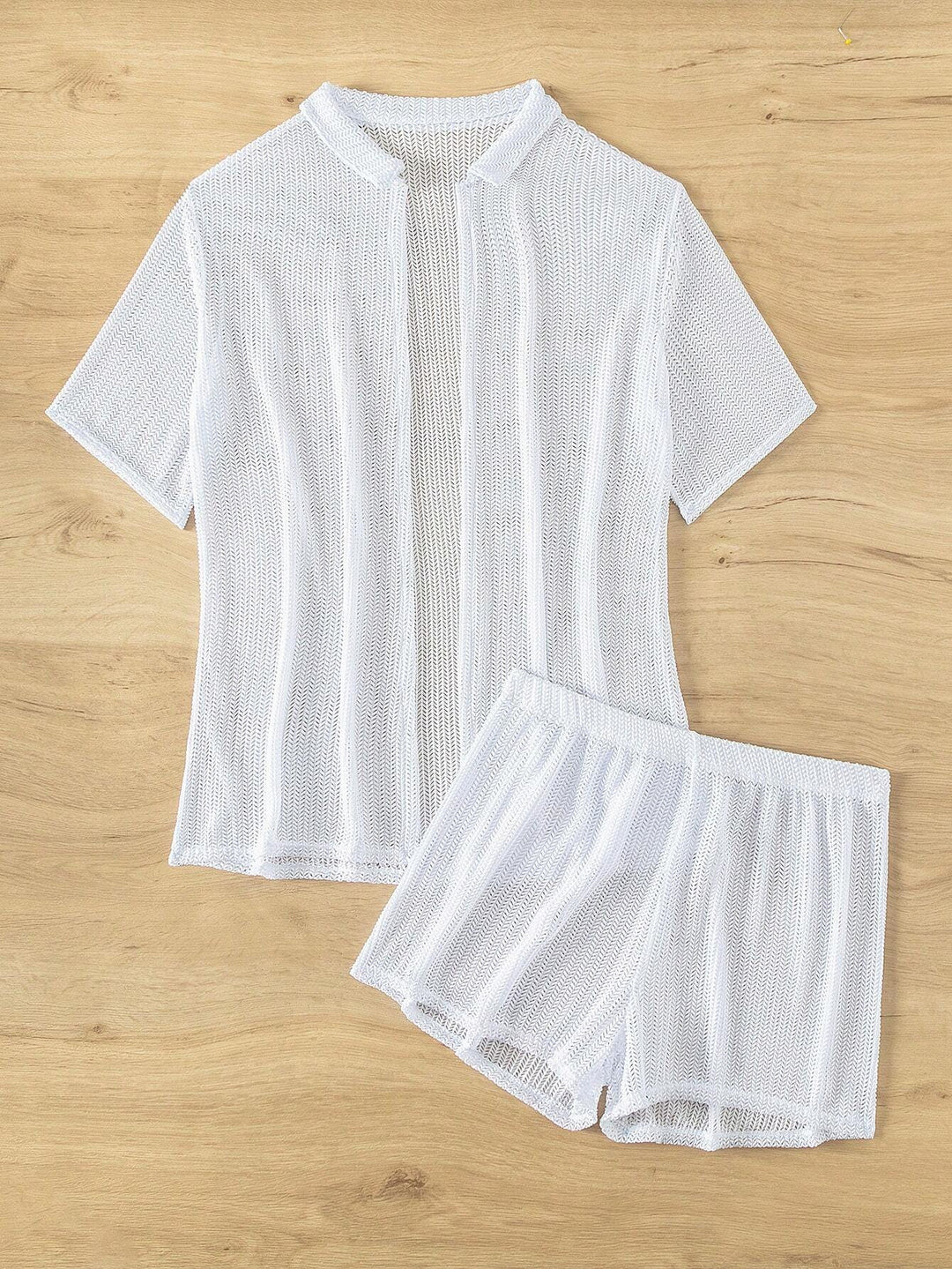 Damen Sportliches Kurzarm-Set mit atmungsaktiver Struktur Drune