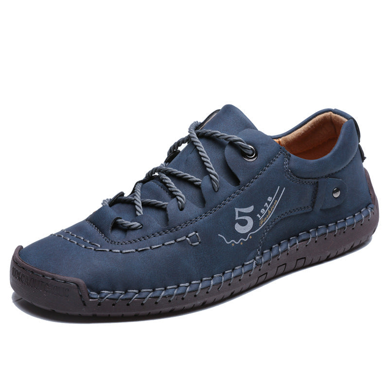 Damen bequeme Freizeitschuhe aus hochwertigem Leder mit rutschfester Sohle Drune