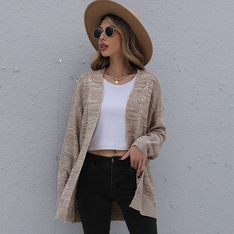 Damen Cardigan mit lässigem Schnitt und Strukturstrick Drune
