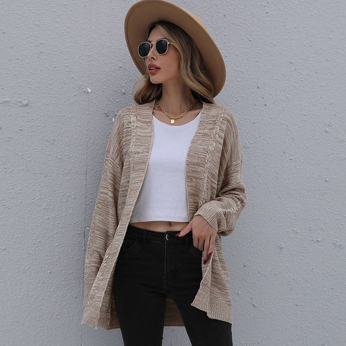 Damen Cardigan mit lässigem Schnitt und Strukturstrick Drune