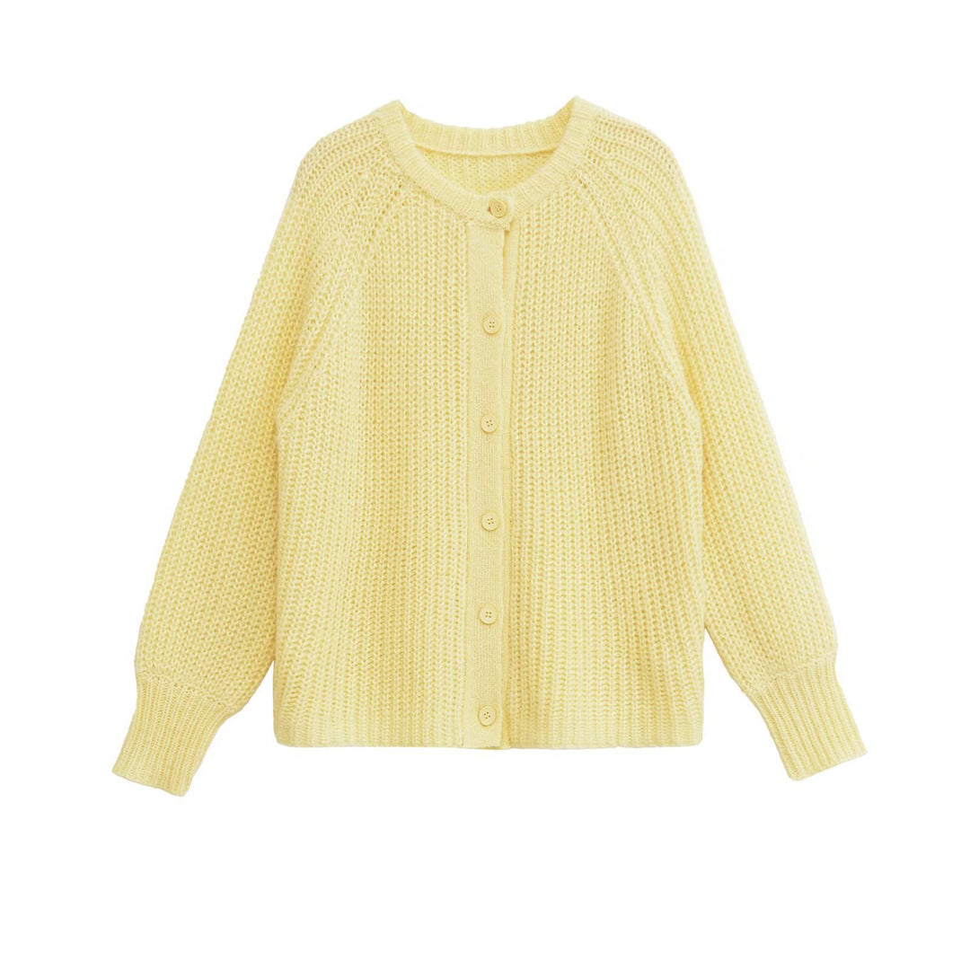 Damen Strickjacke mit strukturiertem Design und praktischen Knöpfen Drune