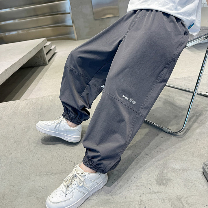 Damen lässige, atmungsaktive Sporthose mit praktischen Eingrifftaschen Drune