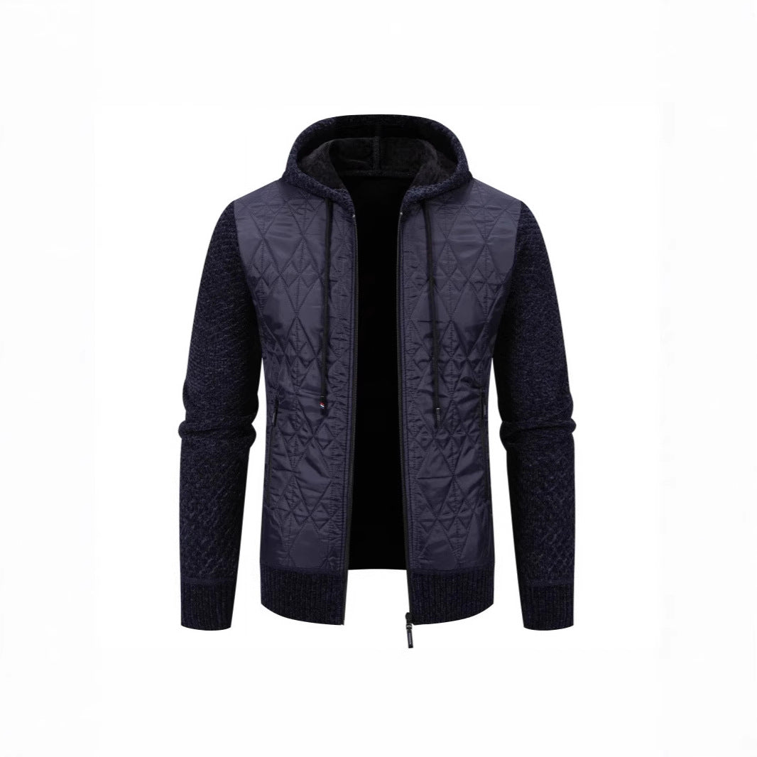 Herren gesteppte Übergangsjacke mit hohem Kragen und modernem Design Drune
