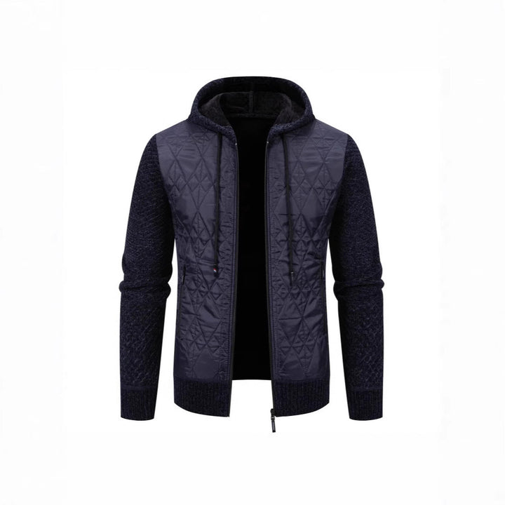 Herren gesteppte Übergangsjacke mit hohem Kragen und modernem Design Drune