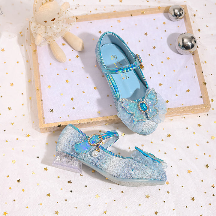 Damen Glitzernde Ballerinas mit Blumenmotiv Drune