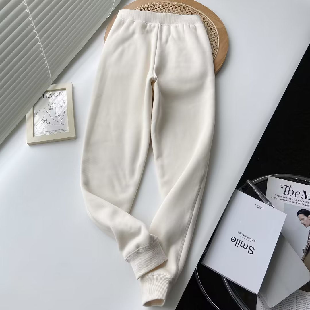 Damen bequeme und stylische Jogginghose mit verstellbarem Bund Drune