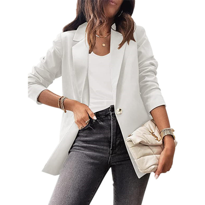 Damen eleganter Blazer mit modischem Schnitt und praktischen Taschen Drune