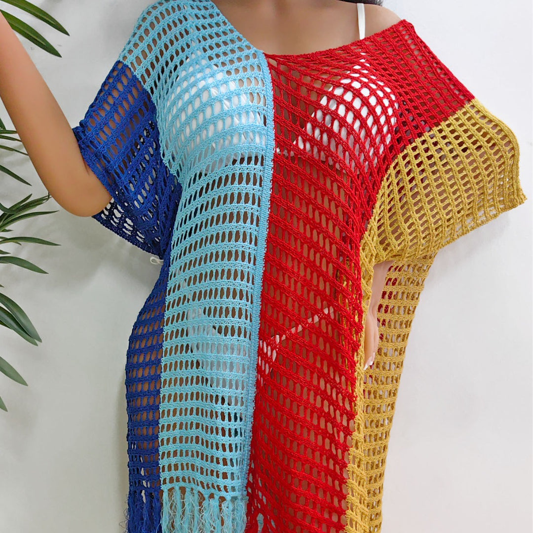 Damen luftig-transparenter Strandponcho Drune