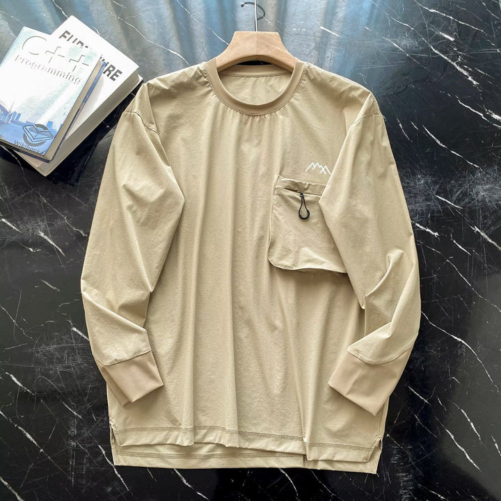 Damen Langarmshirt mit funktionaler Brusttasche Drune