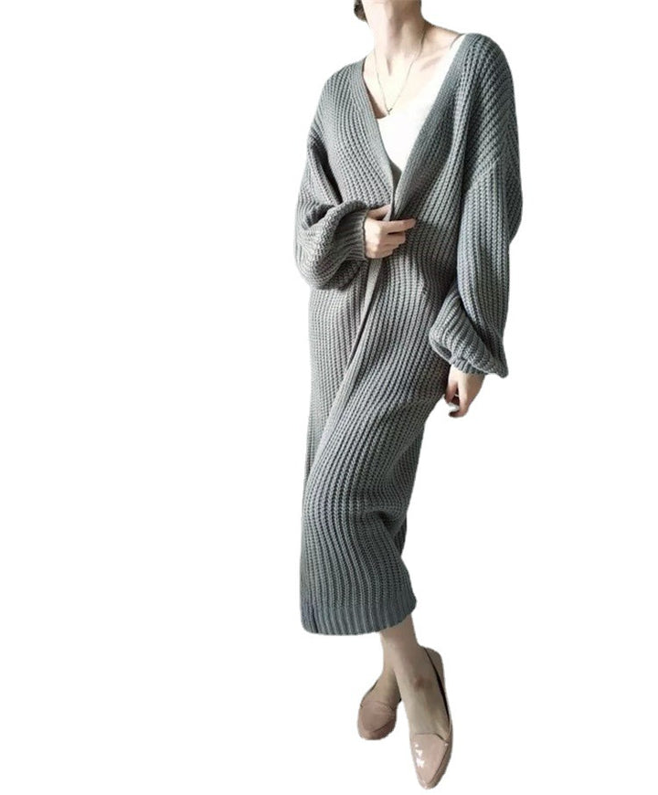 Damen luftiger Strickcardigan mit weit geschnittenen Ärmeln Drune