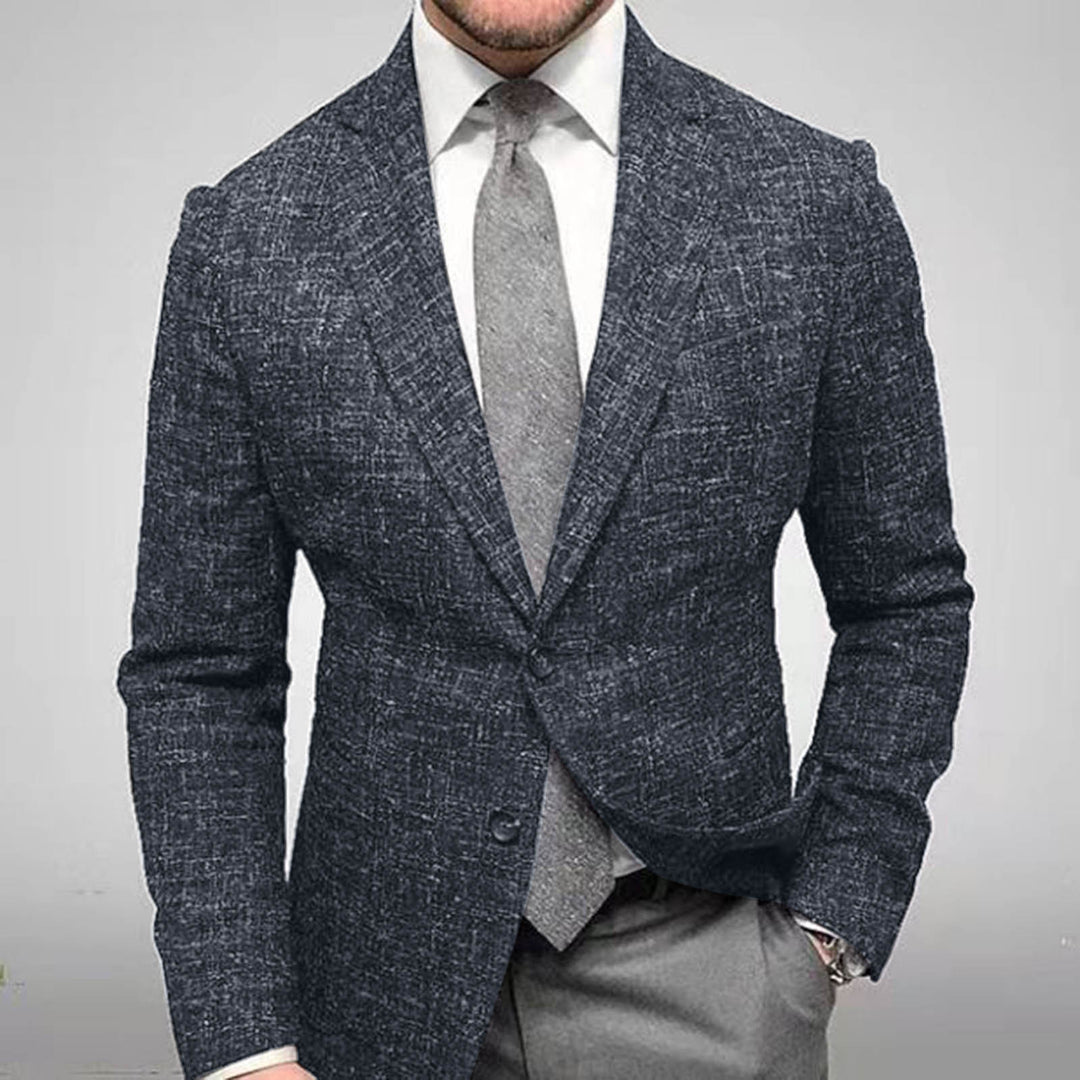 Herren elegante Karomuster Blazerjacke mit schmalem Schnitt Drune