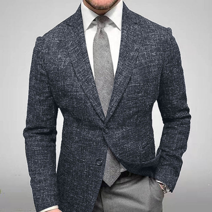 Herren elegante Karomuster Blazerjacke mit schmalem Schnitt Drune