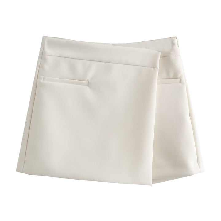 Damen eleganter Minirock mit subtilen Taschen und tailliertem Schnitt Drune