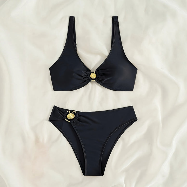 Damen Bikini-Set mit modischem Ringdetail Drune