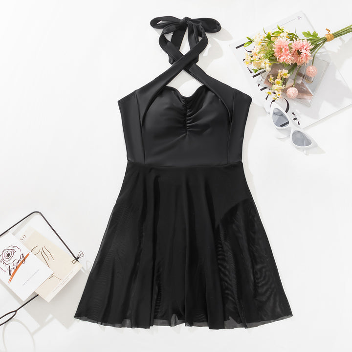 Damen Hochwertiger Badeanzug mit Chiffonrock Drune