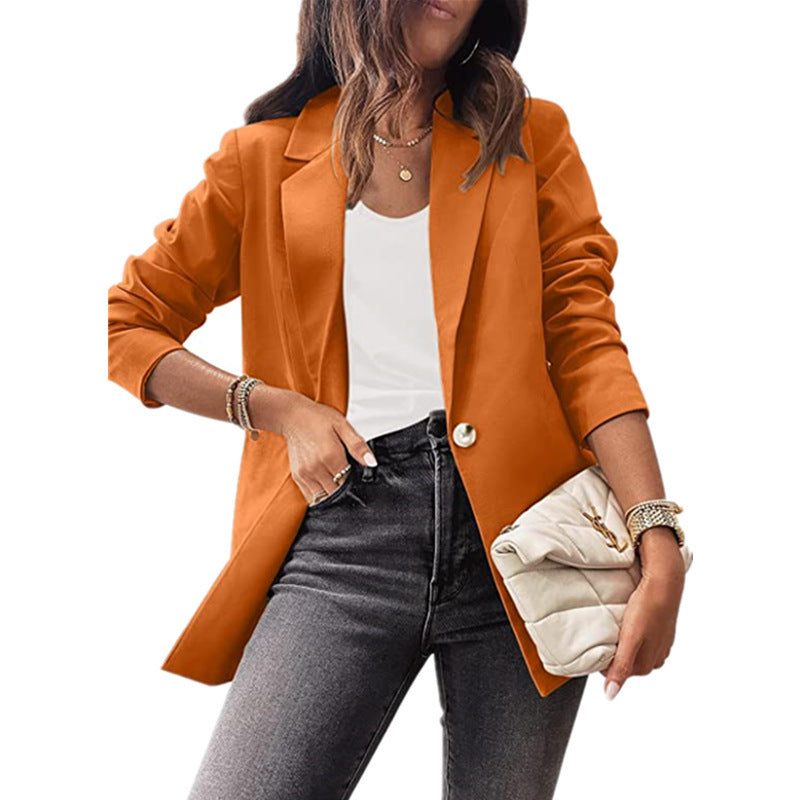 Damen eleganter Blazer mit modischem Schnitt und praktischen Taschen Drune