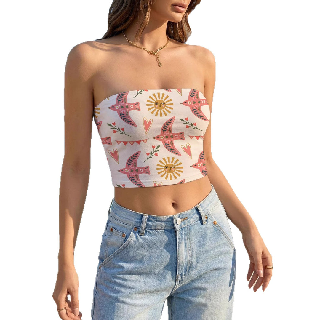 Damen Bandeau-Oberteil Drune