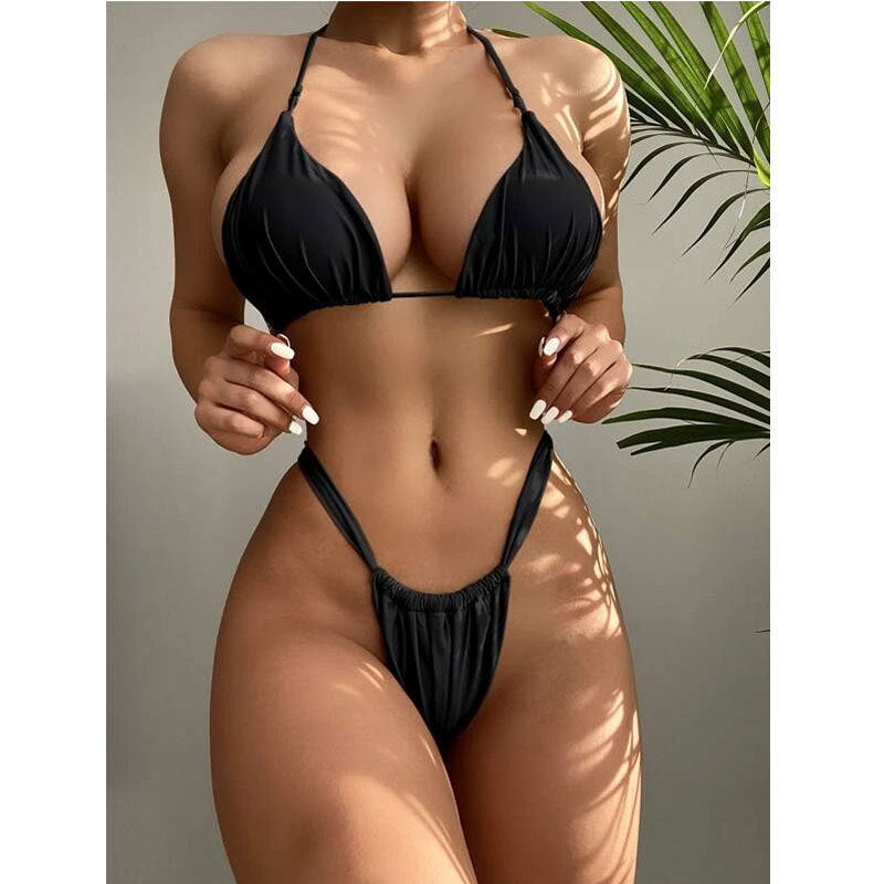 Damen Triangel-Bikini mit hohem Beinausschnitt Drune