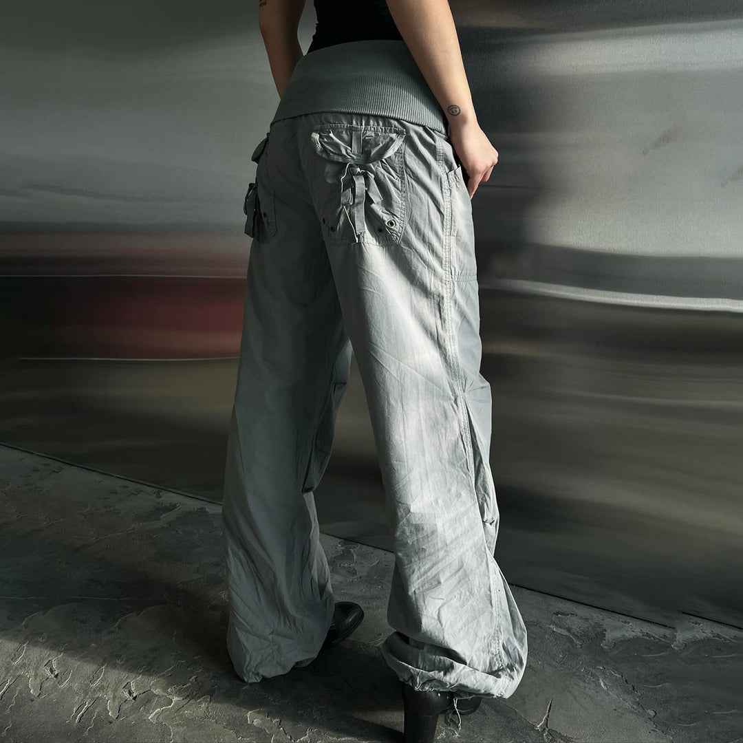 Damen Modische Cargo-Hose mit elastischem Bund und praktischen Taschen Drune