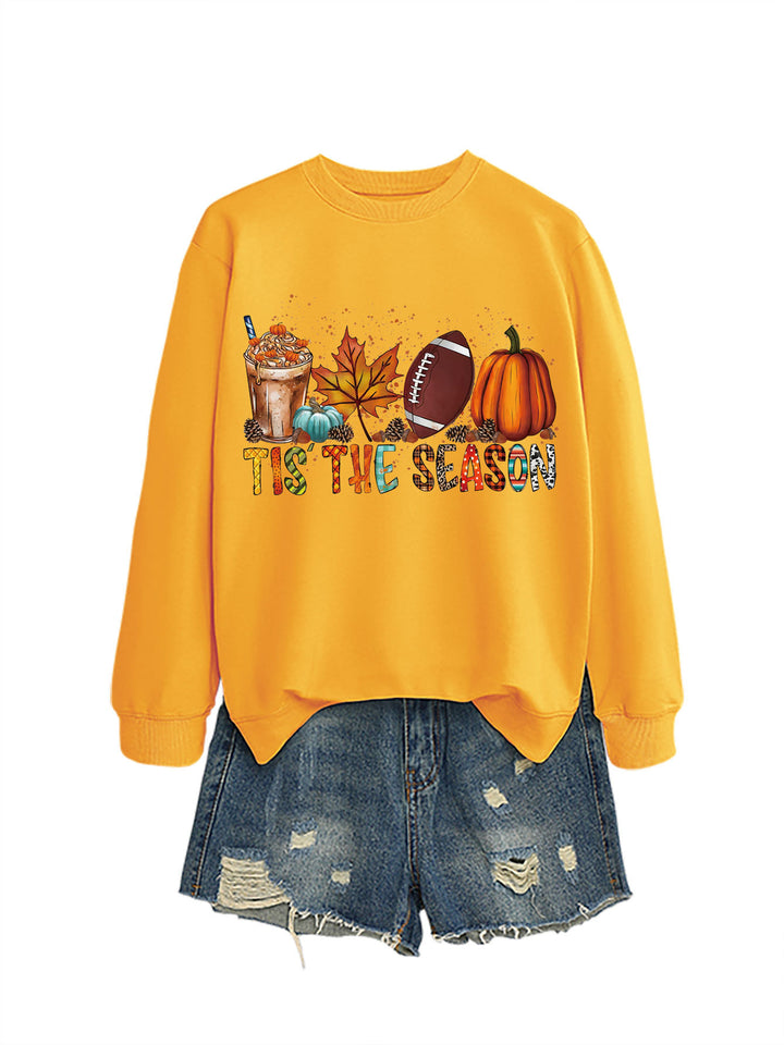 Damen Sweatshirt mit herbstlichem Motiv und lässigem Schnitt Drune