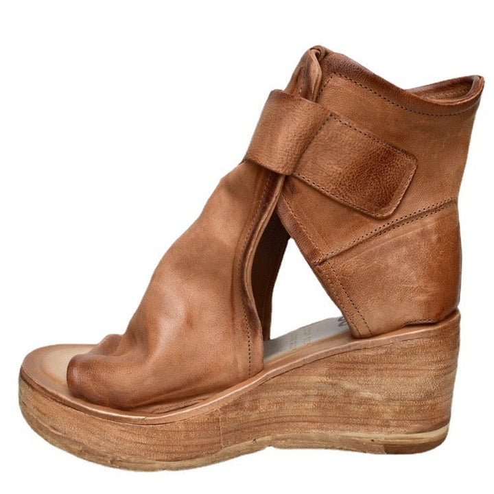 Damen Wedge-Sandaletten mit verstellbarem Schnallenverschluss und komfortablem Fußbett Drune