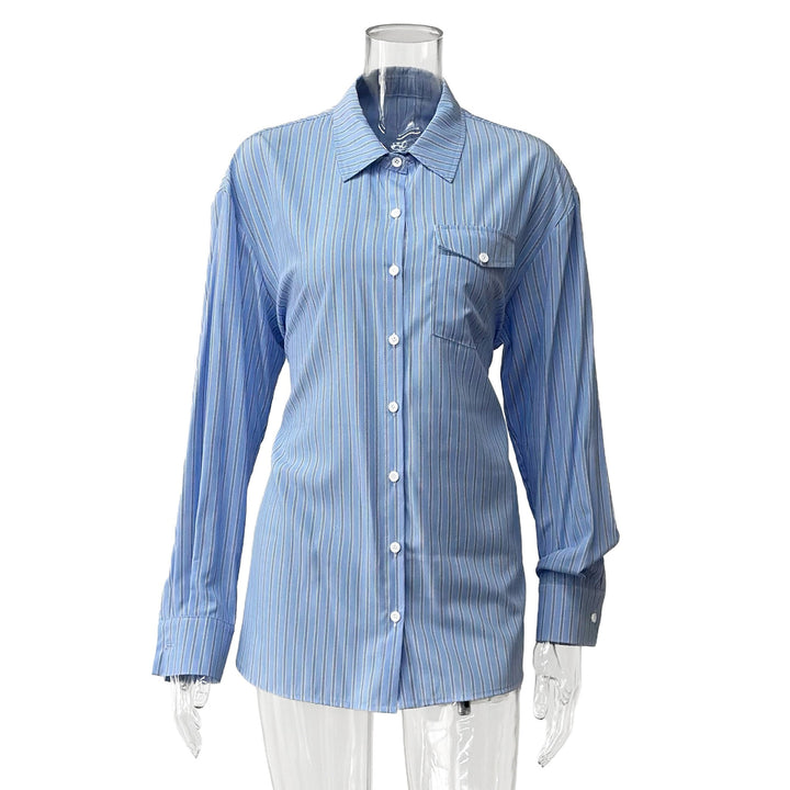 Damen Elegante Oversized Bluse mit Knopfdetails und lässigen Ärmeln Drune